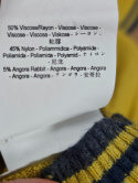 Golfik typu nietoperz w kolorze musztardowym