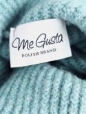 Miętowy sweter Wełniany