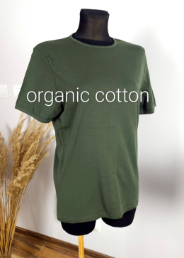 Piękny T-shirt Khaki, Zielony, Organic Cotton