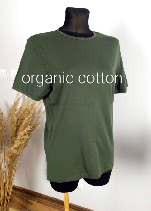 Piękny T-shirt Khaki, Zielony, Organic Cotton