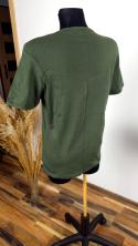 Piękny T-shirt Khaki, Zielony, Organic Cotton