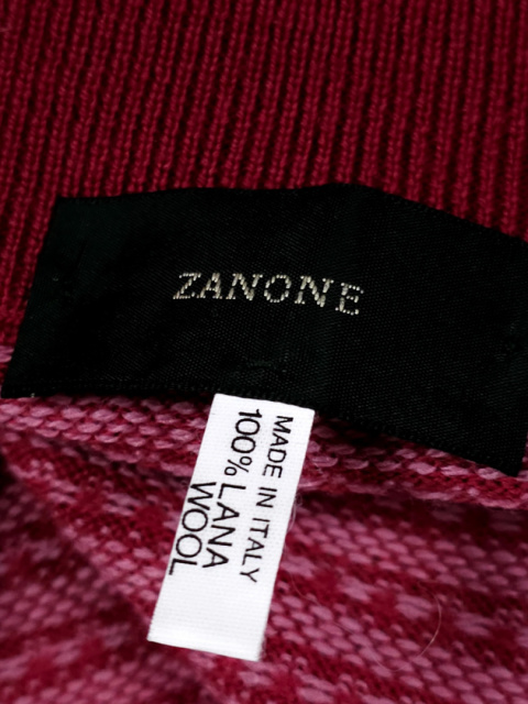 Piękny sweterek Różowy na zamek, 100% wełna, made in Italy Piękny sweterek Różowy na zamek, 100% wełna, made in Italy