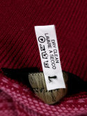 Piękny sweterek Różowy na zamek, 100% wełna, made in Italy