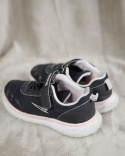 Wygodne Sneakersy na rzepy i sznurowane, Czarne, Sprandi, rozm.32